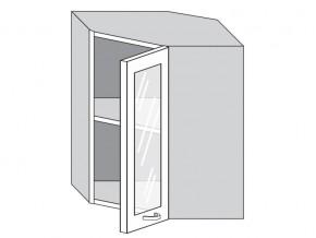 1.60.3у Шкаф настенный (h=720) угловой на 600мм со стекл. дверцей в Верхней Салде - verhnyaya-salda.magazinmebel.ru | фото