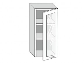 19.40.3 Шкаф настенный (h=913) на 400мм с 1-ой стекл. дверцей в Верхней Салде - verhnyaya-salda.magazinmebel.ru | фото