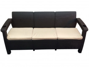 Диван Yalta Sofa 3 Set шоколадный в Верхней Салде - verhnyaya-salda.magazinmebel.ru | фото