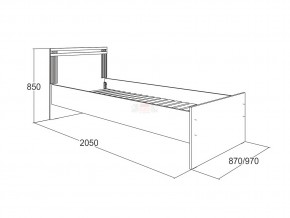 Кровать одинарная Ольга 18 900 в Верхней Салде - verhnyaya-salda.magazinmebel.ru | фото - изображение 2