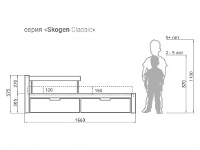 Кровать Svogen classic с ящиками и бортиком дерево-белый в Верхней Салде - verhnyaya-salda.magazinmebel.ru | фото - изображение 2