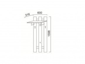 ПР-13 Вешалка в Верхней Салде - verhnyaya-salda.magazinmebel.ru | фото