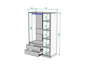 Шкаф Malta light H298 Белый в Верхней Салде - verhnyaya-salda.magazinmebel.ru | фото - изображение 2