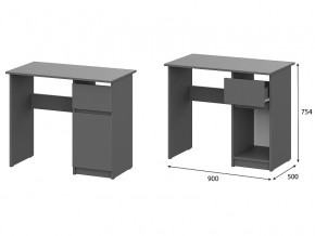 Стол письменный 900 Денвер Графит серый в Верхней Салде - verhnyaya-salda.magazinmebel.ru | фото